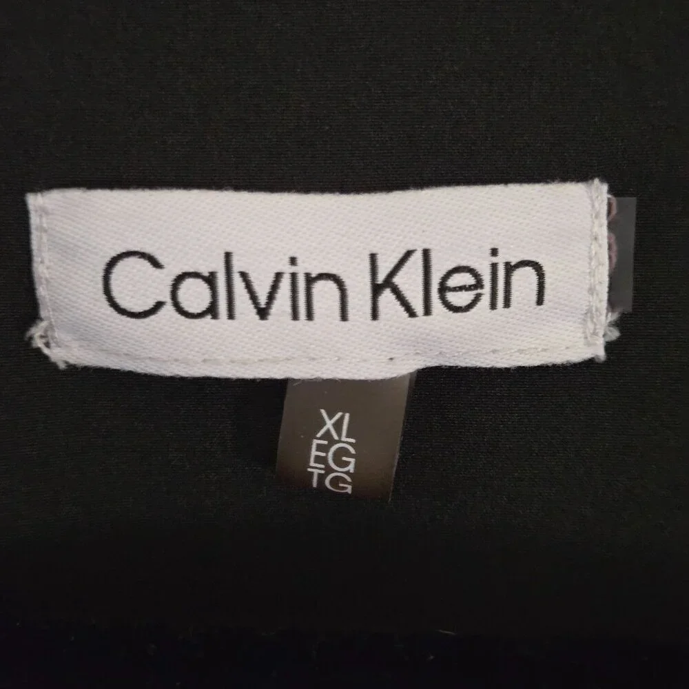 Calvin Klein Black Performance 1/2 Zip Jacket Closet Staple All Season Size XL